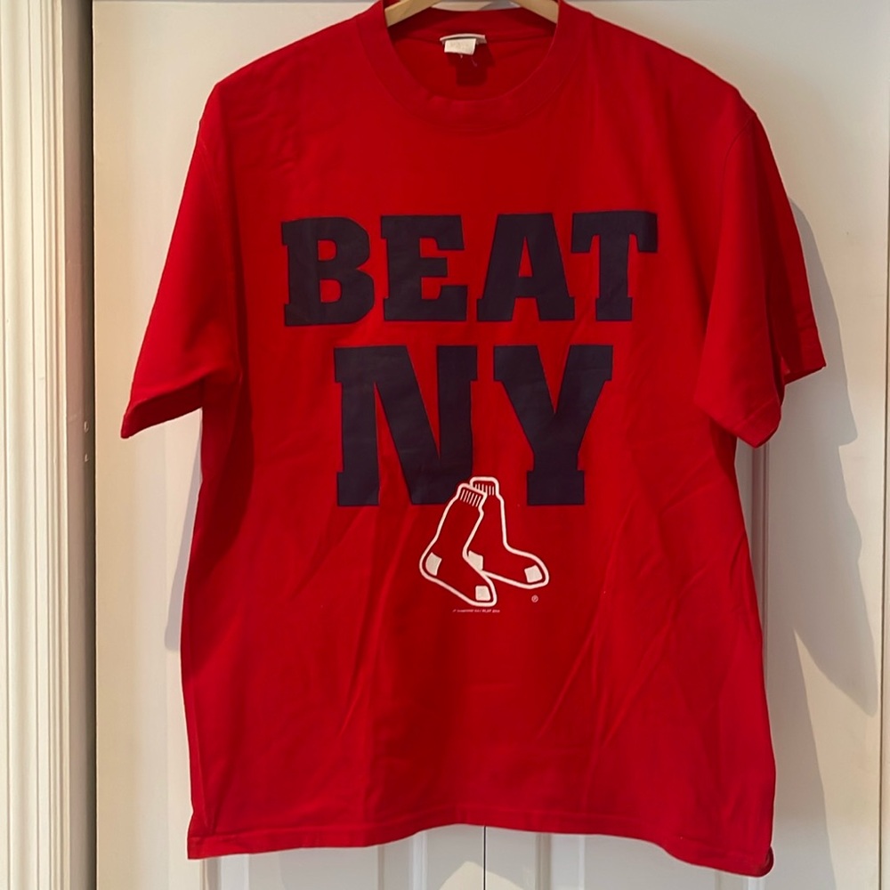 Red Sox beat NY Red T-Shirt in Large
